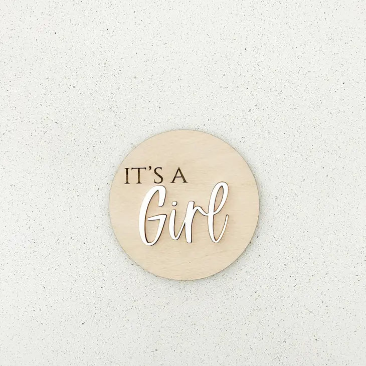 It's A Girl Announcement Sign