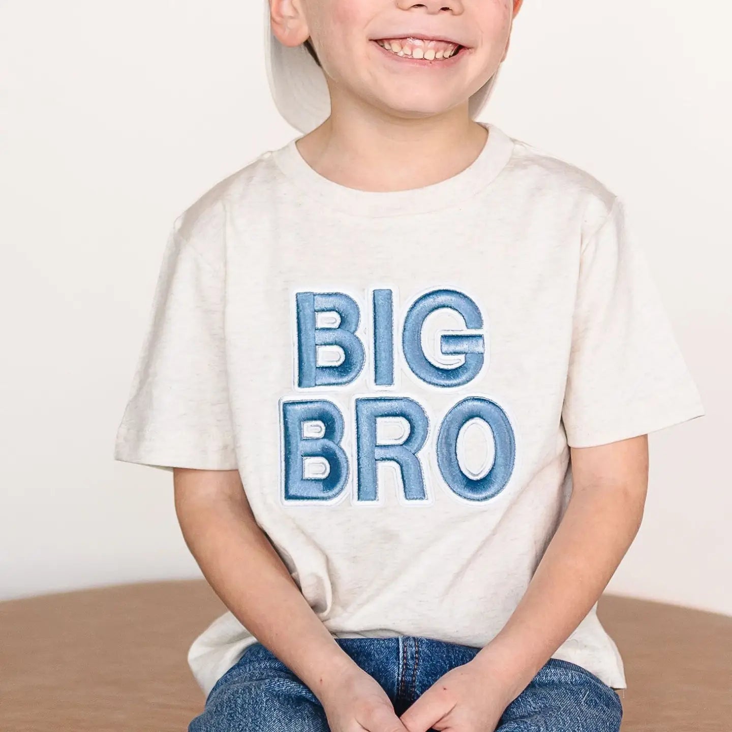 Big Bro Embroidered Patch Short Sleeve T-Shirt