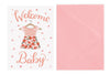 Welcome Baby Card - Pink