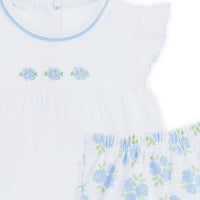 Dreamy Hydrangeas Ruffle Diaper Cover Set