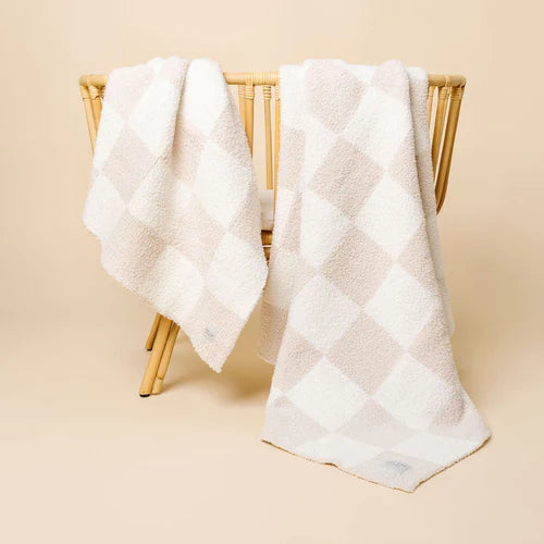 Chenille Blanket - Dune Check| Small