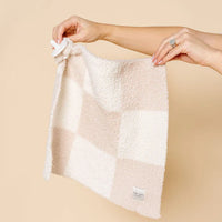 Chenille Lovey - Dune Check