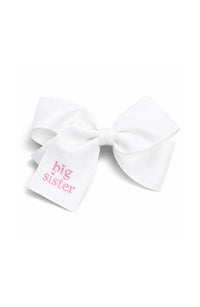 Big Sister Hair Bow | White