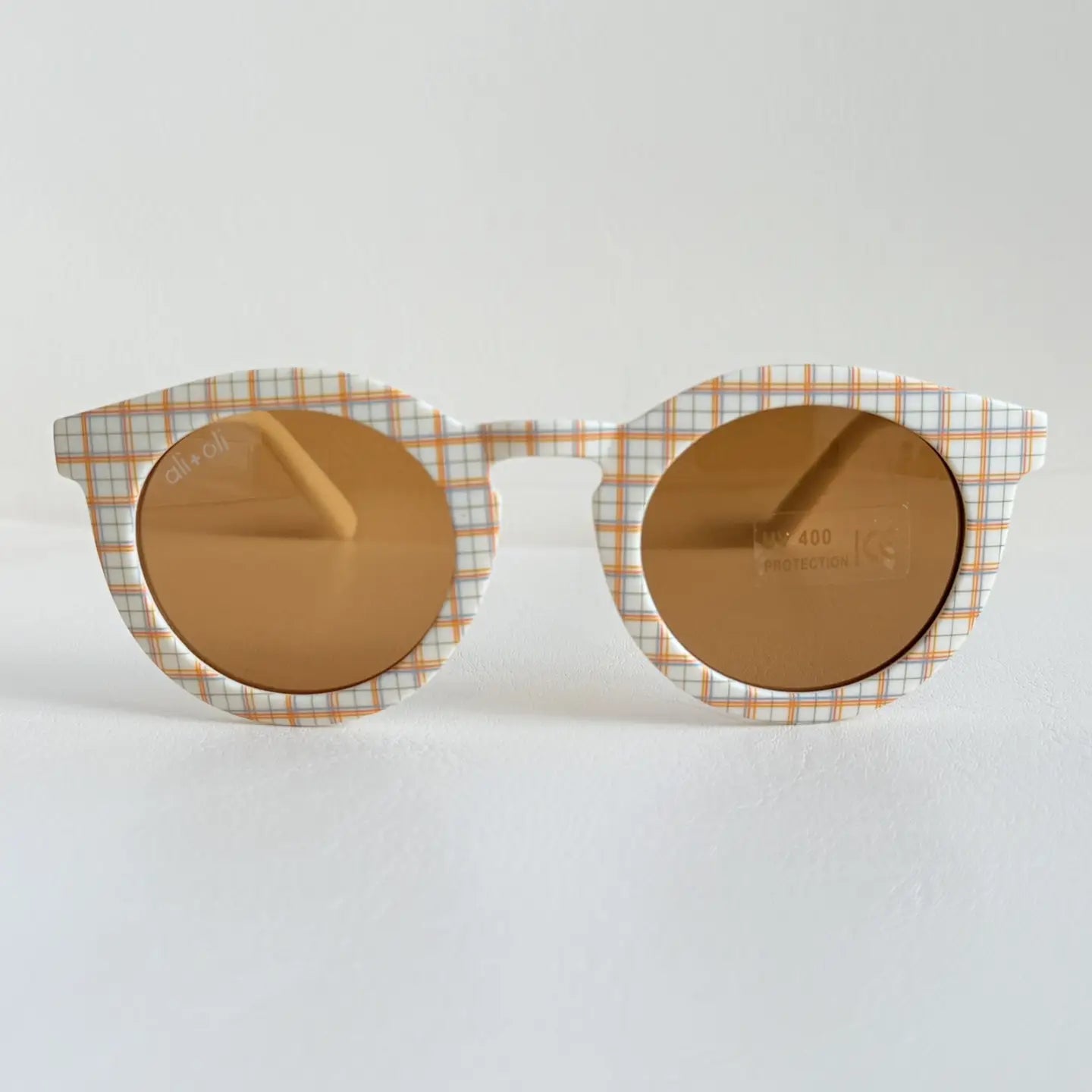 Kids Sunglasses Round | Plaid