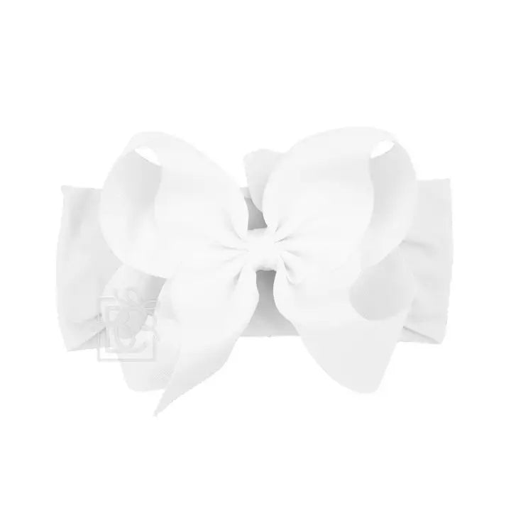 5.5" Double knot Wide Headband | White