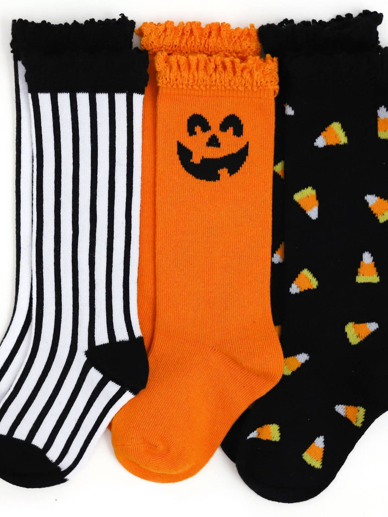Trick-Or-Treat Knee High Sock 3-Pack
