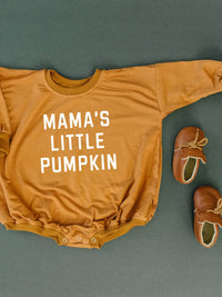 ‘Mama’S Little Pumpkin’ Bubble Romper