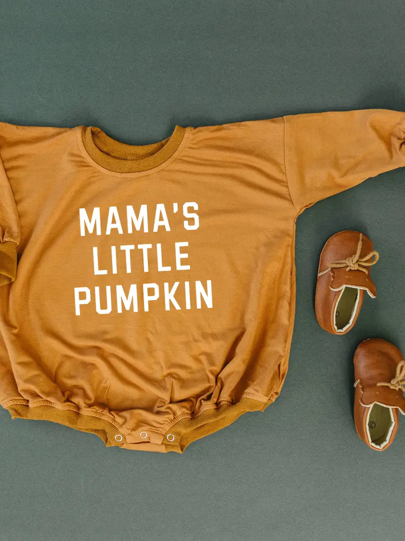 ‘Mama’S Little Pumpkin’ Bubble Romper