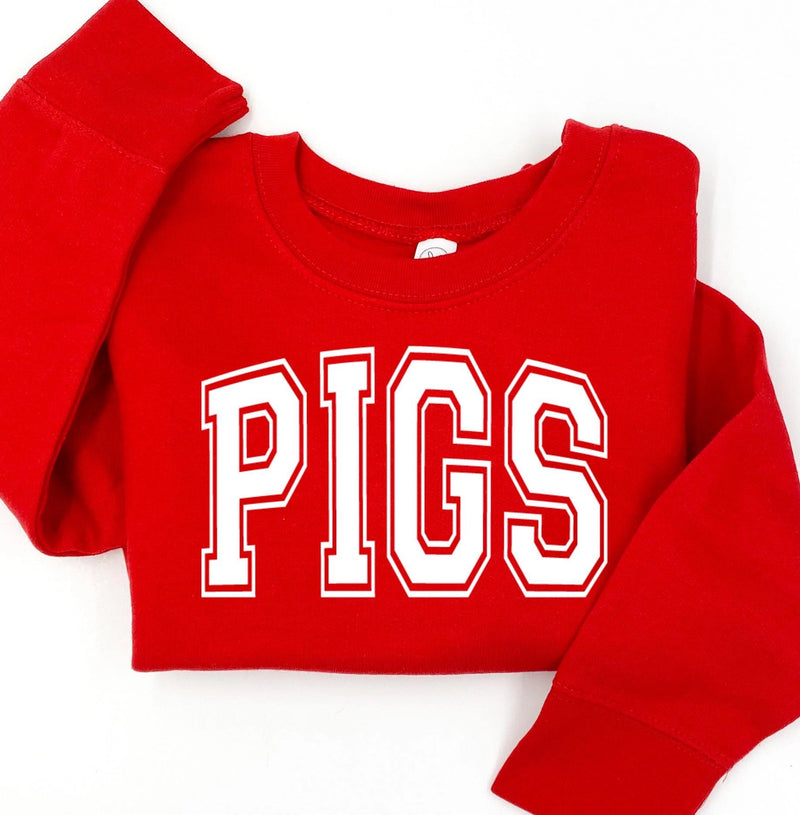 Pigs Red Sweatshirt