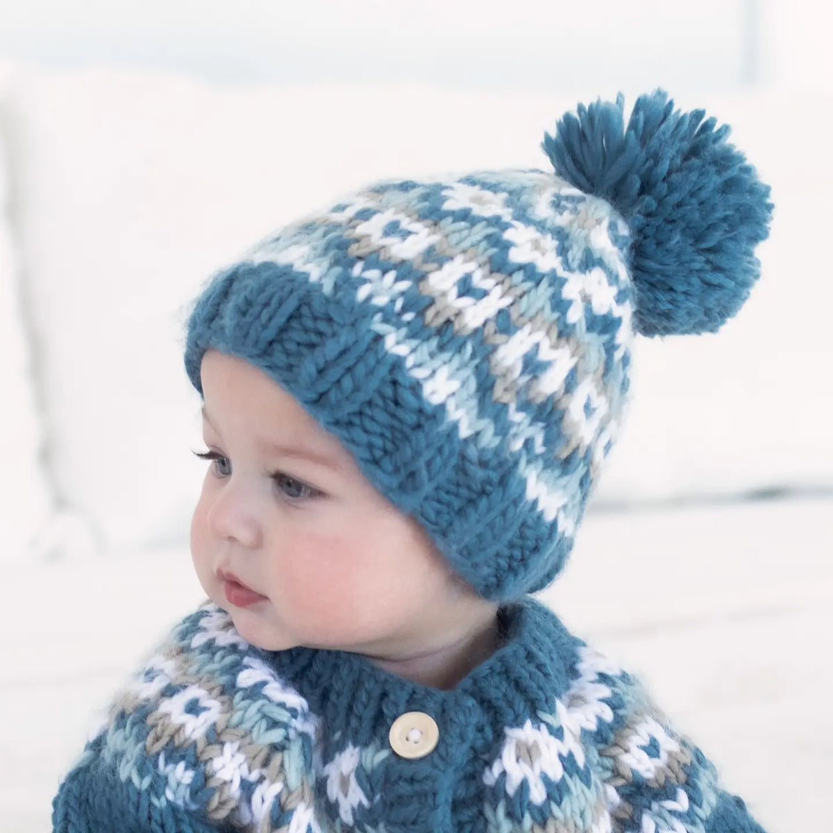 Fairisle Slate Beanie