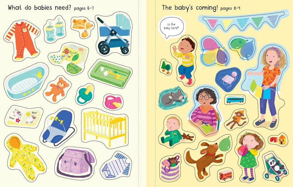 First Sticker Book the New Baby