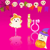 Glitter Ghost | Clip On Earrings