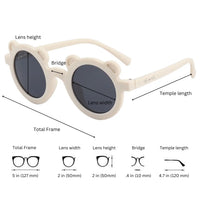 Kids Sunglasses Round | Bear Beige