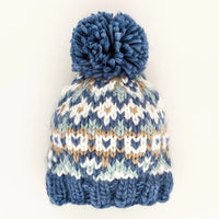 Fairisle Slate Beanie