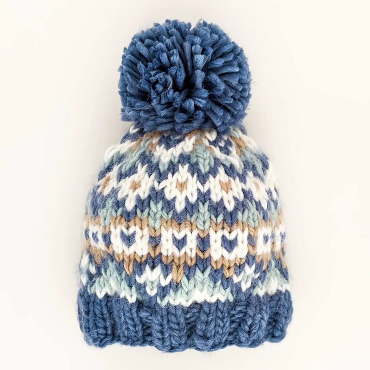 Fairisle Slate Beanie