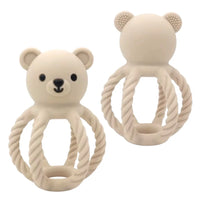 All Silicone Teddy Rattle