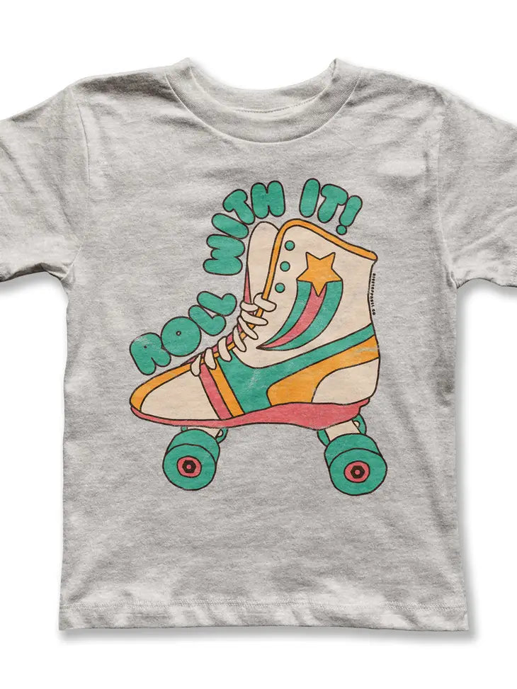 Roll With It Tee - Heather Dust