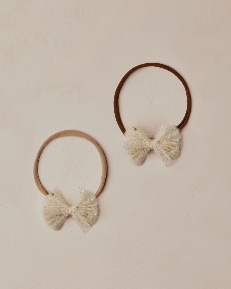 Flutter Tulle Headband | Champagne Stars