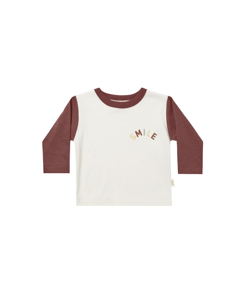 Long Sleeve Pocket Tee - Smile