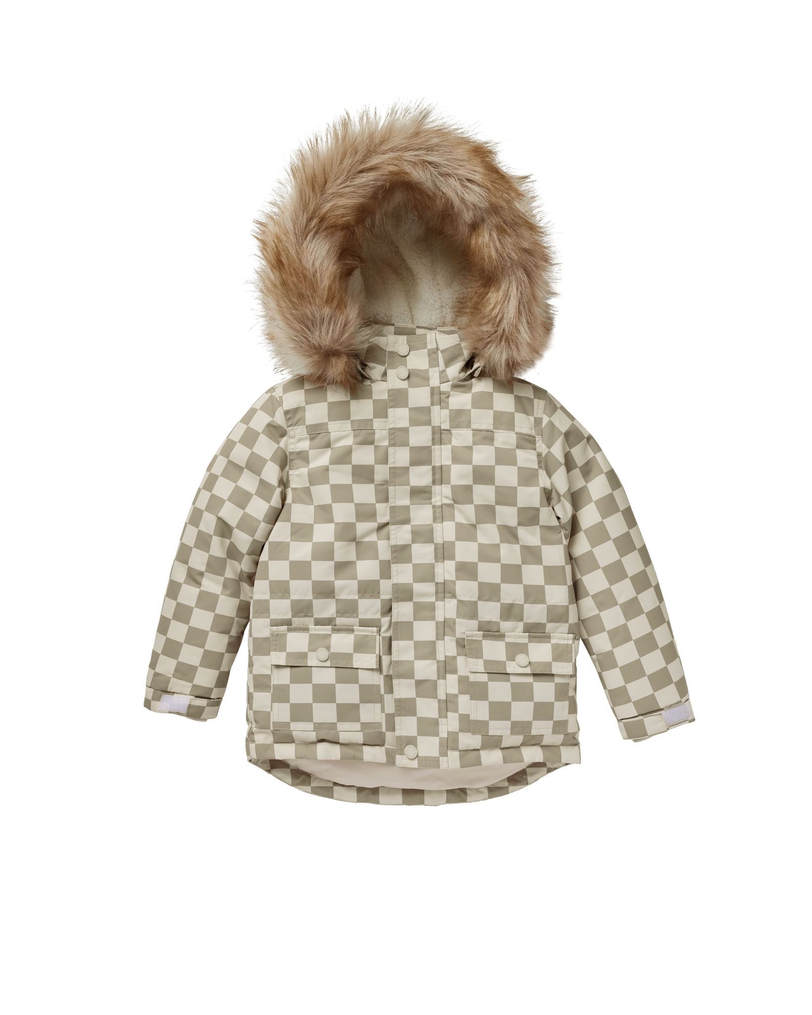 Parka Ski Jacket - Fern Check