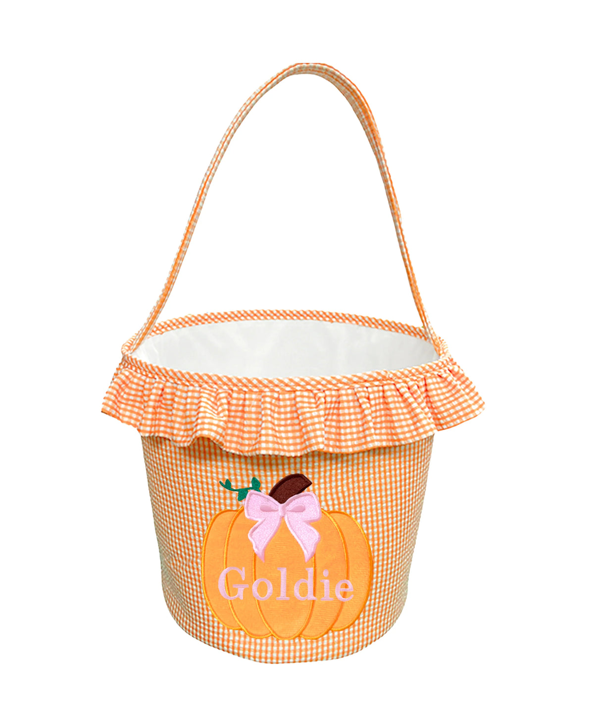 Ruffled Bow Pumpkin Tote
