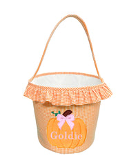 Ruffled Bow Pumpkin Tote