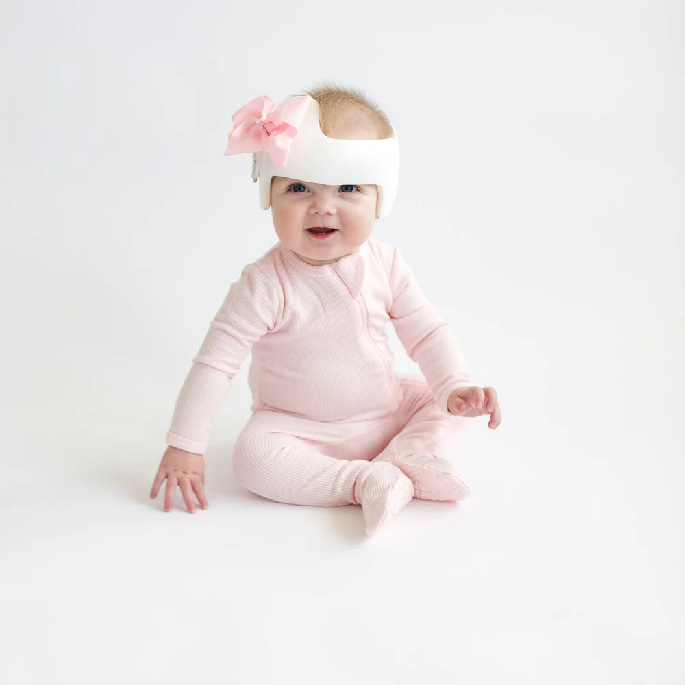 Ribbed Zipper Footie || Sakura