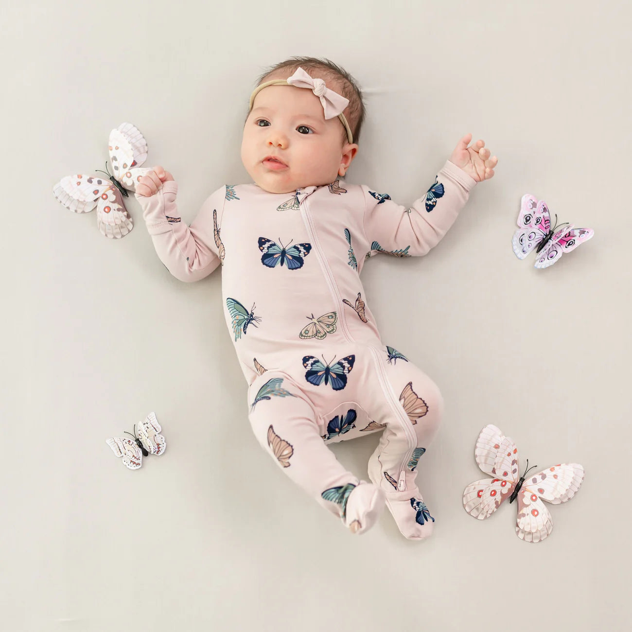 Zippered Footie | Butterfly
