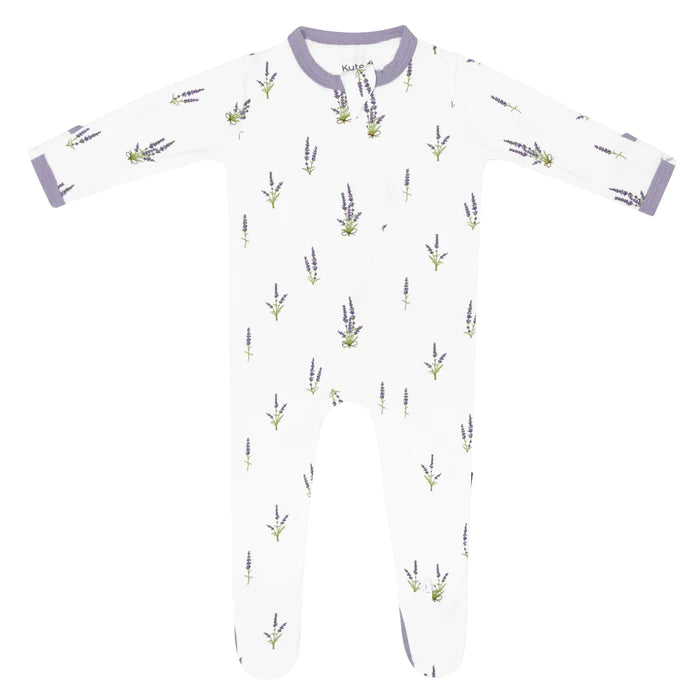 Zippered Footie - Lavender