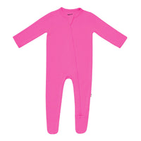 Zippered Footie | Raspberry