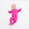 Zippered Footie | Raspberry