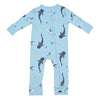 Zippered Romper | Stream Shark