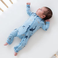 Zippered Romper | Stream Shark