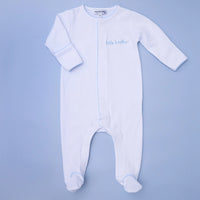 Little Brother Embroidered Footie