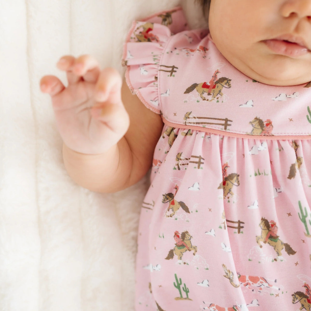 Little Wranglers Bubble | Dusty Rose