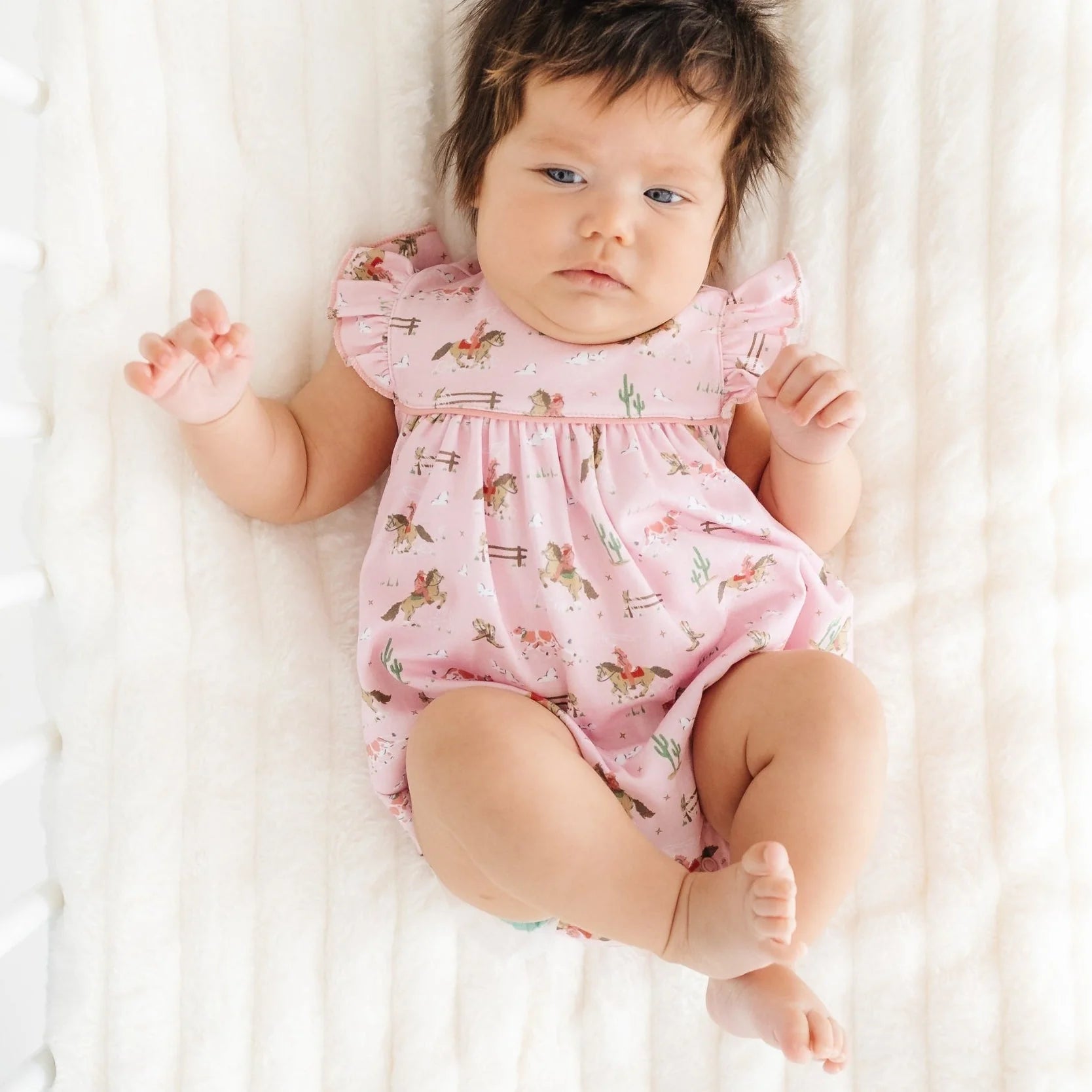 Little Wranglers Bubble | Dusty Rose