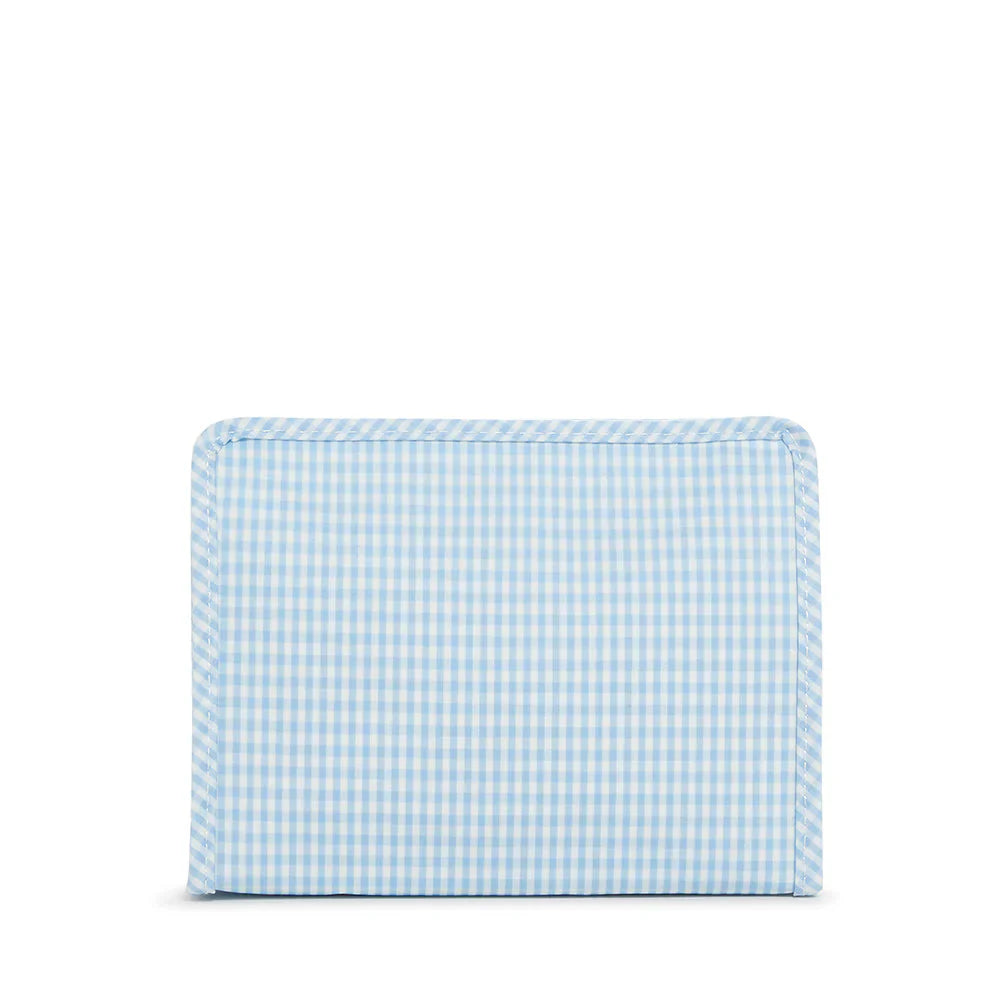 Roadie Medium Zip Pouch | Gingham Mist