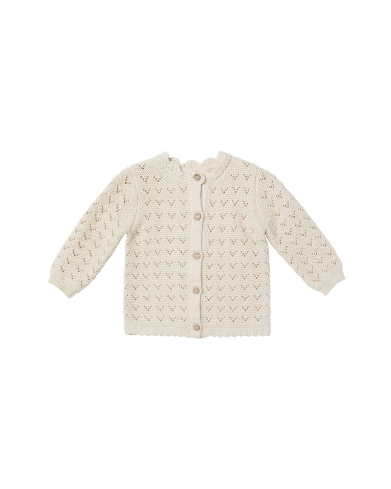 Scalloped Cardigan | Natural