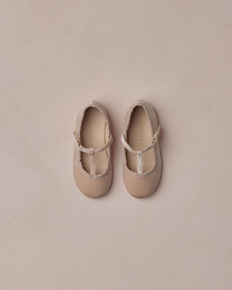 T-Strap Ballet Flats | Rose