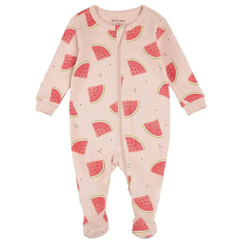 Watermelon Print Footie