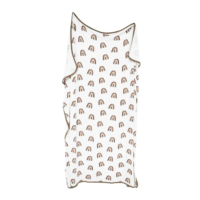 Swaddle Blanket - Coffee Rainbow