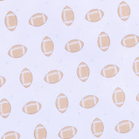 Touchdown Cutie Print Footie - Light Blue