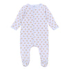 Touchdown Cutie Print Footie - Light Blue