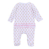 Touchdown Cutie Print Ruffle Footie - Pink