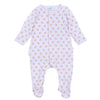 Touchdown Cutie Print Ruffle Footie - Pink