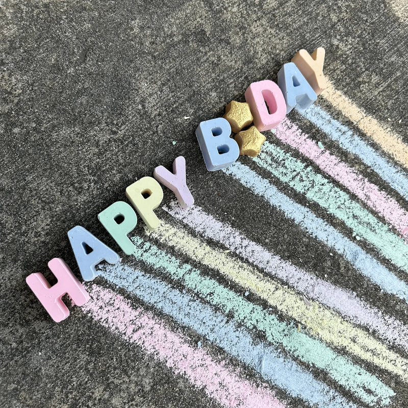 Happy Birthday Sidewalk Chalk