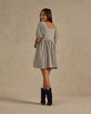 Brea Dress - Blue Ditsy