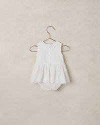 Georgia Romper || White