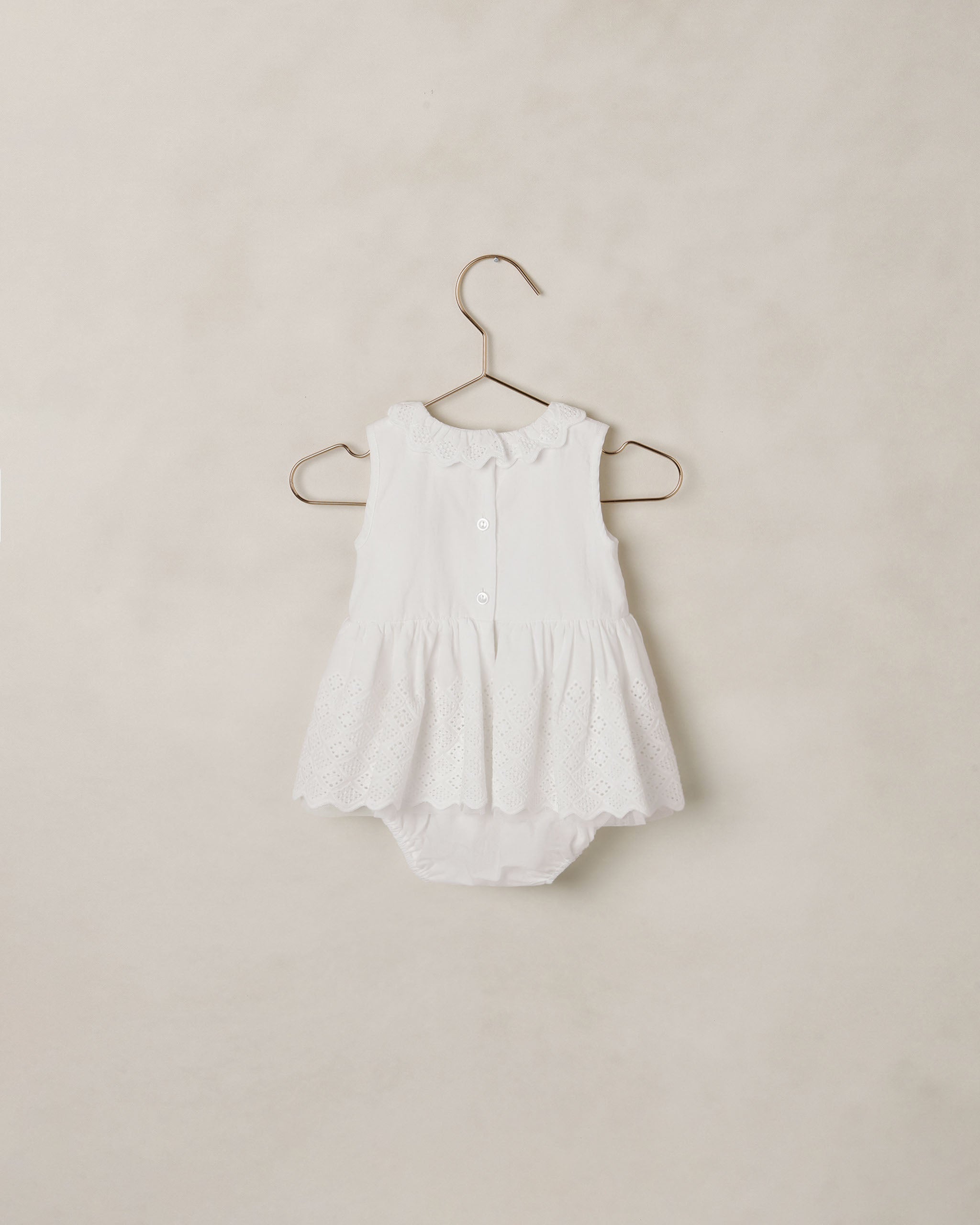 Georgia Romper || White