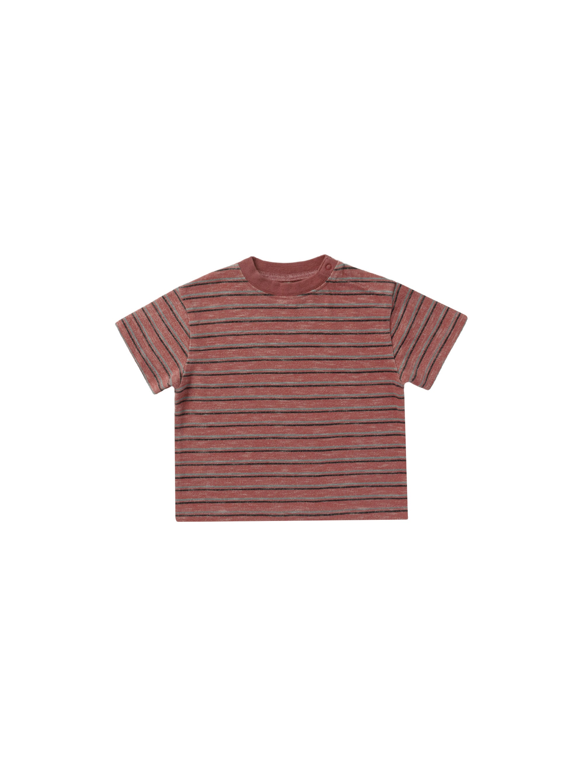 Relaxed Tee | Red Multi-Stripe